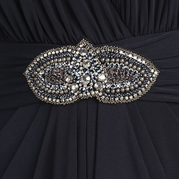 David Meister Bead Waist Cocktail Dress - Picture 3 of 10